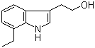 CAS # 41340-36-7, 7-Ethyl tryptophol, 3-(2-Hydroxyethyl)-7-ethylindole, 7-Ethyl-3-indoleethanol, 7-Ethyl-1H-indole-3-ethanol