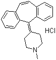 structure of CAS# 41354-29-4, Cyproheptadine hydrochloride