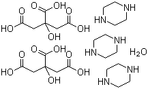 structure of CAS# 41372-10-5, 枸橼酸哌嗪一水合物