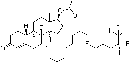 CAS # 415927-29-6, (7alpha,17beta)-17-(Acetyloxy)-7-[9-[(4,4,5,5,5-pentafluoropentyl)thio]nonyl]estr-4-en-3-one