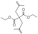 structure of CAS# 4162-61-2, 2,2-二(2-甲基烯丙基)丙二酸二乙酯