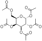 structure of CAS# 4163-59-1, alpha-D-吡喃葡萄糖 1,2,3,4,6-五乙酸酯