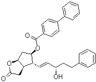 CAS 登录号：41639-73-0, [1,1'-联苯]-4-羧酸 (3ar,4R,5R,6aS)-六氢-4-[(1E,3S)-3-羟基-5-苯基-1-戊烯-1-基]-2-氧代-2H-环戊二烯并[b]呋喃-5-基酯