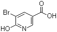 structure of CAS# 41668-13-7, 5-溴-6-羟基烟酸