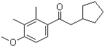 CAS 登录号：41715-81-5, 2-环戊基-1-(4-甲氧基-2,3-二甲基苯基)乙酮