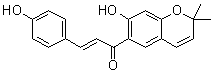 CAS # 41743-38-8, Bavachromene, (2E)-1-(7-Hydroxy-2,2-dimethyl-2H-1-benzopyran-6-yl)-3-(4-hydroxyphenyl)-2-propen-1-one, Psorachromene