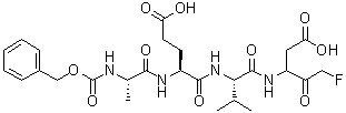 CAS # 419543-05-8, N-[(Phenylmethoxy)carbonyl]-L-alanyl-L-alpha-glutamyl-N-[(1S)-1-(carboxymethyl)-3-fluoro-2-oxopropyl]-L-valinamide