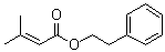 CAS # 42078-65-9, Phenylethyl senecioate, 3-Methyl-2-butenoic acid 2-phenylethyl ester, Phenylethyl beta,beta-dimethylacrylate