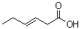 CAS # 4219-24-3, 3-Hexenoic acid, NSC 26715, delta3-Hexenoic acid, Hydrosorbic acid