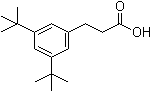 structure of CAS# 42288-01-7, 3,5-Bis(1,1-dimethylethyl)benzenepropanoic acid