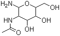 structure of CAS# 4229-38-3, 2-乙酰氨基-1-氨基-1,2-二脱氧-beta-D-吡喃葡萄糖