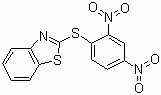 CAS 登录号：4230-91-5, 2-(2,4-二硝基苯基硫代)苯骈噻唑, 橡胶促进剂 DBM