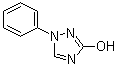 structure of CAS# 4231-68-9, 1-苯基-3-羟基-1,2,4-三唑