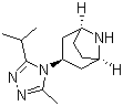 (1R,3s,5S)-3-(3-Isopropyl-5-methyl-4H-1,2,4-triazol-4-yl)-8-azabicyclo[3.2.1]octane molecular structure (CAS 423165-07-5)