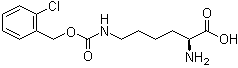 structure of CAS# 42390-97-6, N6-[[(2-Chlorophenyl)methoxy]carbonyl]-L-lysine