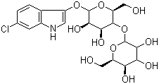 structure of CAS# 425427-87-8, 6-氯-3-吲哚基 beta-D-纤维二糖苷