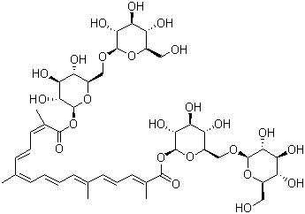 structure of CAS# 42553-65-1, Crocin