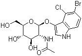 CAS 登录号：4264-82-8, 5-溴-4-氯-3-吲哚基-N-乙酰-beta-D-氨基葡萄糖苷