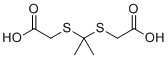structure of CAS# 4265-58-1, 2,2'-[丙烷-2,2-二基双(硫代)]二乙酸
