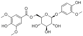 CAS # 426821-85-4, 4-Hydroxy-3-methoxyphenyl O-beta-D-(6'-O-syringate)glucopyranoside