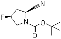 structure of CAS# 426844-76-0, 1-Boc-(2S,4S)-2-cyano-4-fluoropyrrolidine