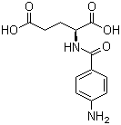 structure of CAS# 4271-30-1, N-(4-氨基苯甲酰)-L-谷氨酸