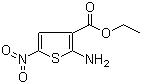 structure of CAS# 42783-04-0, Ethyl 2-amino-5-nitro-3-thenoate