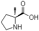 CAS # 42856-71-3, (S)-2-Methylproline, (S)-2-Methylpyrrolidine-2-carboxylic acid