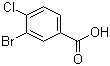 structure of CAS# 42860-10-6, 3-Bromo-4-chlorobenzoic acid