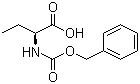structure of CAS# 42918-86-5, (S)-2-(Benzyloxycarbonylamino)butanoic acid