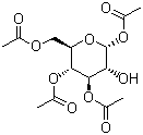 structure of CAS# 4292-12-0, 1,3,4,6-Tetra-O-acetyl-alpha-D-glucopyranose