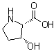 structure of CAS# 4298-05-9, cis-3-Hydroxy-DL-proline