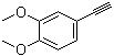 structure of CAS# 4302-52-7, 3',4'-Dimethoxyphenylacetylene