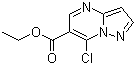 structure of CAS# 43024-70-0, 7-氯吡唑并[1,5-a]嘧啶-6-羧酸乙酯