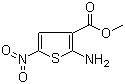 structure of CAS# 43028-48-4, 2-氨基-5-硝基-3-噻酚羧酸甲酯
