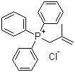 (2-Methylallyl)triphenylphosphonium chloride molecular structure (CAS 4303-59-7)