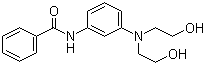CAS # 43051-46-3, 3-Benzamidophenyliminodiethanol, 3-(N,N-Dihydroxyethyl)aminobenzanilide, N-(3-(Bis(2-hydroxyethyl)amino)phenyl)benzamide