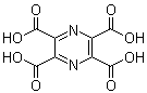 2,3,5,6-Pyrazinetetracarboxylic acid molecular structure (CAS 43193-60-8)
