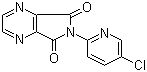 structure of CAS# 43200-82-4, 6-(5-氯-2-吡啶基)-5H-吡咯并[3,4-b]吡嗪-5,7(6H)-二酮