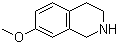 structure of CAS# 43207-78-9, 1,2,3,4-Tetrahydro-7-methoxyisoquinoline