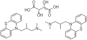 structure of CAS# 4330-99-8, Trimeprazine tartrate