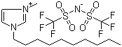 structure of CAS# 433337-23-6, 1-Decyl-3-methylimidazolium bis(trifluoromethylsulfonyl)amide