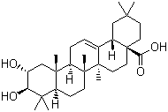 山楂酸分子结构 (CAS 4373-41-5)