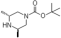 structure of CAS# 438049-91-3, (3R,5R)-3,5-Dimethyl-1-piperazinecarboxylic acid 1,1-dimethylethyl ester
