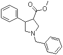 structure of CAS# 438492-33-2, 1-苄基-4-苯基吡咯烷-3-羧酸甲酯