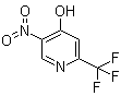 structure of CAS# 438554-44-0, 5-Nitro-2-(trifluoromethyl)-4-pyridinol