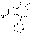 structure of CAS# 439-14-5, Diazapam