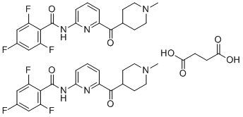 structure of CAS# 439239-92-6, 拉米地坦琥珀酸盐