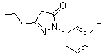 structure of CAS# 439289-90-4, 2-(3-氟苯基)-2,4-二氢-5-丙基-3H-吡唑-3-酮
