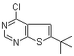 CAS 登录号：439692-55-4, 6-(叔丁基)-4-氯噻吩并[2,3-d]嘧啶